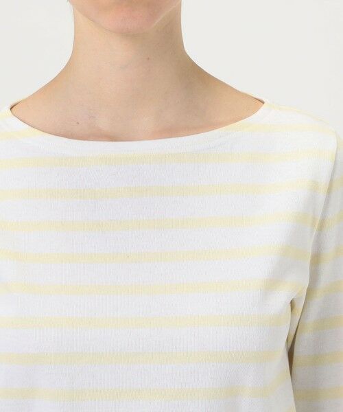 TOMORROWLAND / トゥモローランド Tシャツ | Le minor ボートネック ストライププルオーバー | 詳細5