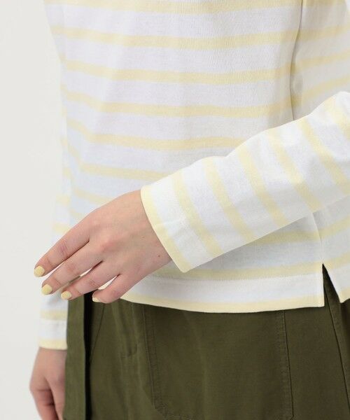 TOMORROWLAND / トゥモローランド Tシャツ | Le minor ボートネック ストライププルオーバー | 詳細7