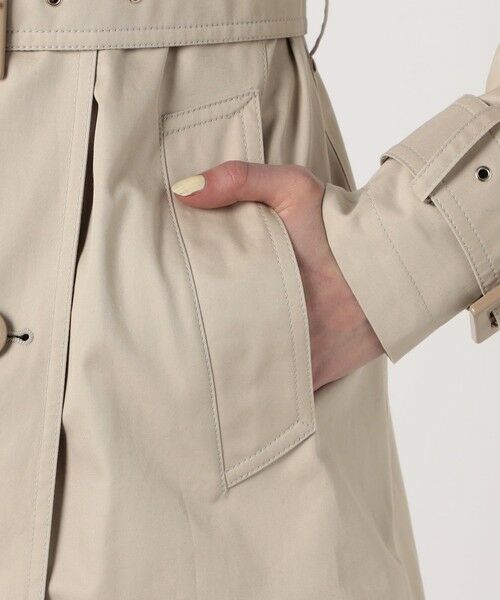 【美品✨】Herno ライトベージュ ダブルトレンチコート48 Demi-Luxe BEAMS トレンチコート コート ライト レディース