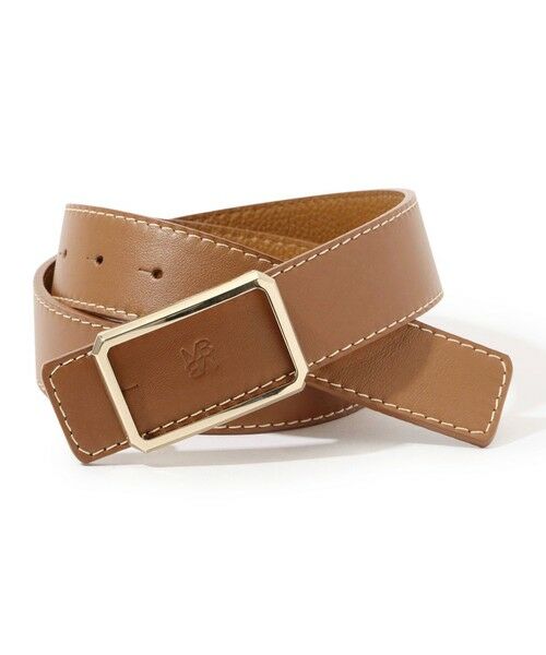 TOMORROWLAND / トゥモローランド ベルト・サスペンダー | MAISON BOINET reversible ベルト(45 ソフトブラウン)
