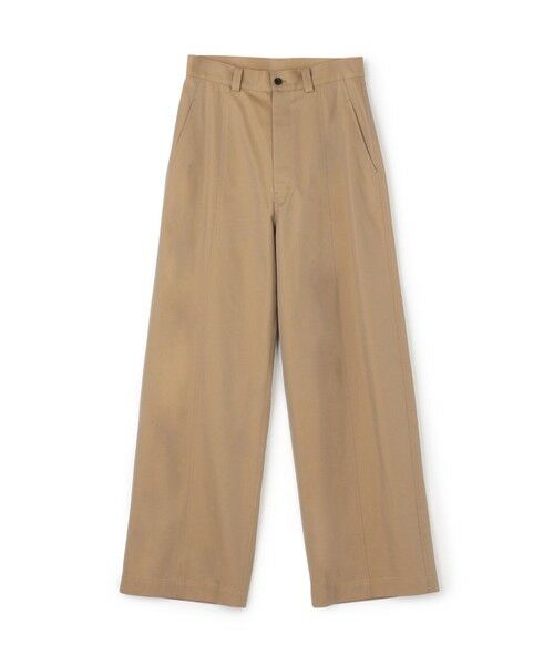 TOMORROWLAND / トゥモローランド チノ・ワークパンツ | コットンギャバ ワイドパンツ(43 ベージュ)