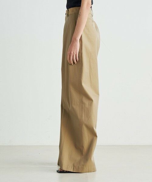 TOMORROWLAND / トゥモローランド チノ・ワークパンツ | コットンギャバ ワイドパンツ | 詳細3