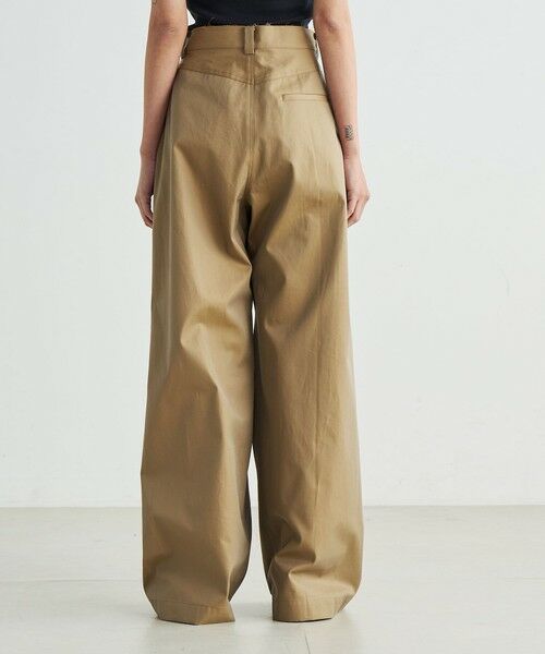 TOMORROWLAND / トゥモローランド チノ・ワークパンツ | コットンギャバ ワイドパンツ | 詳細4