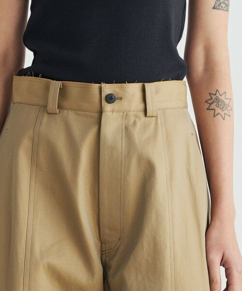 TOMORROWLAND / トゥモローランド チノ・ワークパンツ | コットンギャバ ワイドパンツ | 詳細5