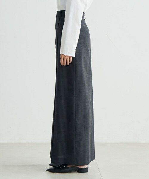 TOMORROWLAND / トゥモローランド ロング・マキシ丈スカート | ウールストライプ ロングスカート | 詳細3