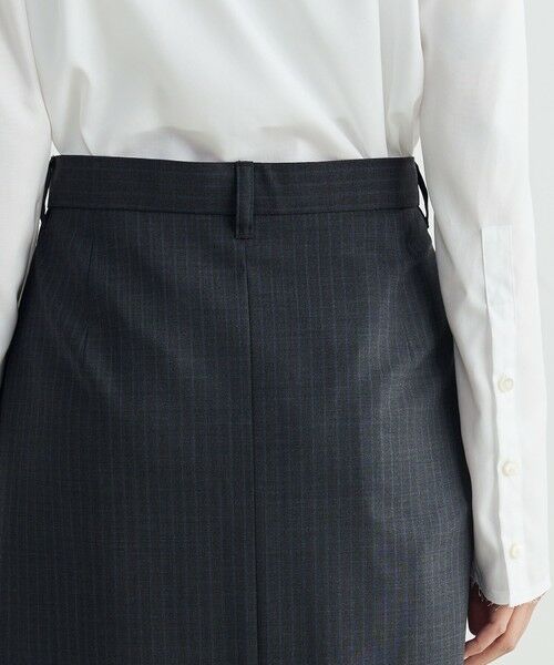 TOMORROWLAND / トゥモローランド ロング・マキシ丈スカート | ウールストライプ ロングスカート | 詳細6