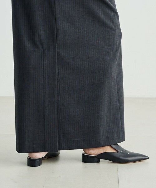 TOMORROWLAND / トゥモローランド ロング・マキシ丈スカート | ウールストライプ ロングスカート | 詳細8