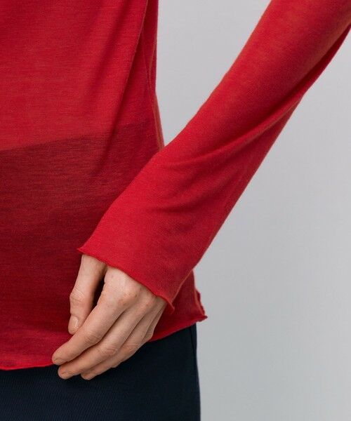 【美品】BACCA テンセルシルク ベーシックTシャツ テンセルシルク ベーシックTシャツ（Tシャツ/カットソー