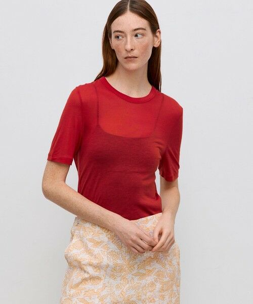 TOMORROWLAND / トゥモローランド Tシャツ | テンセルシルク ベーシックTシャツ | 詳細2