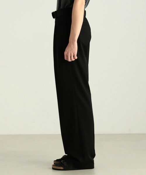 TOMORROWLAND / トゥモローランド スラックス・ドレスパンツ | ウールギャバ ベルトパンツ | 詳細4