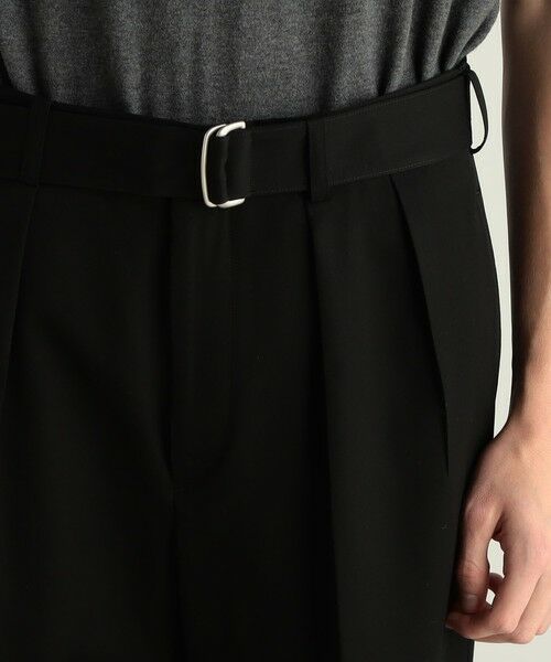 TOMORROWLAND / トゥモローランド スラックス・ドレスパンツ | ウールギャバ ベルトパンツ | 詳細6
