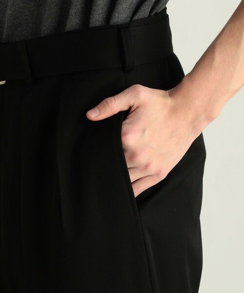 TOMORROWLAND / トゥモローランド スラックス・ドレスパンツ | ウールギャバ ベルトパンツ | 詳細8