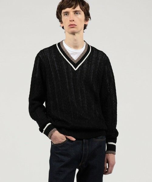 TOMORROWLAND / トゥモローランド ニット・セーター | プレミアムリネン チルデンプルオーバーニット | 詳細1