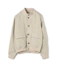 CARUSO カルーゾ　リネン　ジャケット ビームスエフ　トゥモローランド 別注】CARUSO リネン ジップブルゾン | TOMORROWLAND (Men