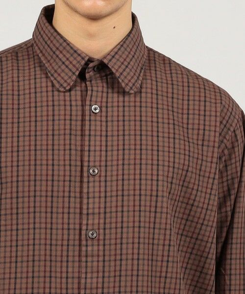 TOMORROWLAND / トゥモローランド シャツ・ブラウス | ERRICO FORMICOLA コットン ラウンドカラー チェックシャツ | 詳細5