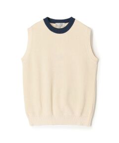TOMORROWLAND / トゥモローランド ニット・セーター | 【別注】Raffa Molina コットン クルーネック ニットベスト