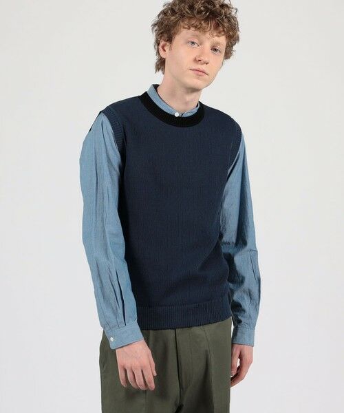 TOMORROWLAND / トゥモローランド ニット・セーター | 【別注】Raffa Molina コットン クルーネック ニットベスト | 詳細1