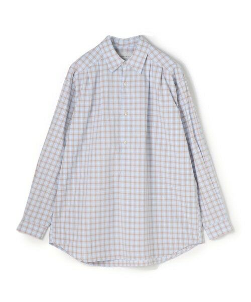 TOMORROWLAND / トゥモローランド シャツ・ブラウス | レギュラーカラープルオーバータックシャツ(66 ブルー系)