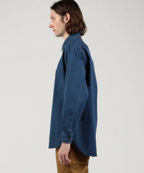 TOMORROWLAND / トゥモローランド シャツ・ブラウス | コットンインディゴ セミワイドカラーシャツ | 詳細3