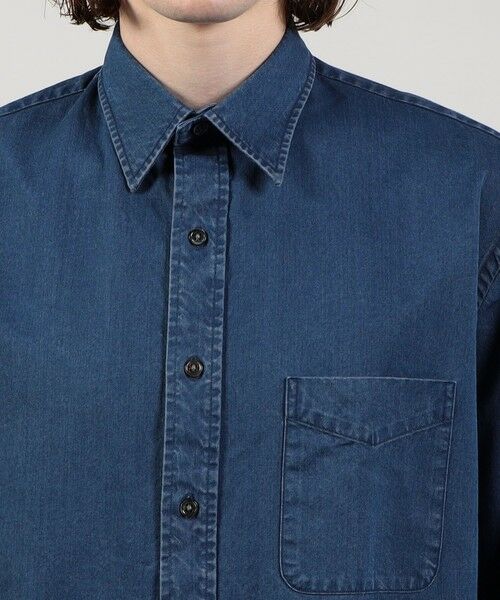 TOMORROWLAND / トゥモローランド シャツ・ブラウス | コットンインディゴ セミワイドカラーシャツ | 詳細5