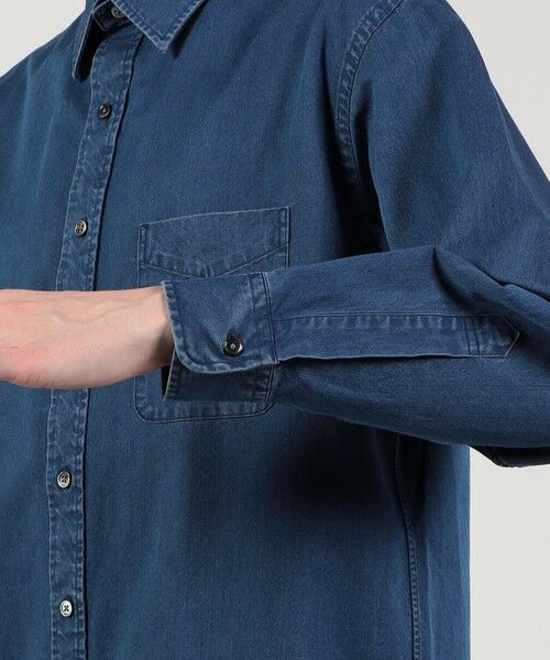 TOMORROWLAND / トゥモローランド シャツ・ブラウス | コットンインディゴ セミワイドカラーシャツ | 詳細6