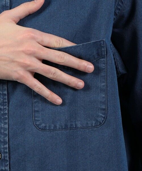 TOMORROWLAND / トゥモローランド シャツ・ブラウス | コットンインディゴ セミワイドカラーシャツ | 詳細8