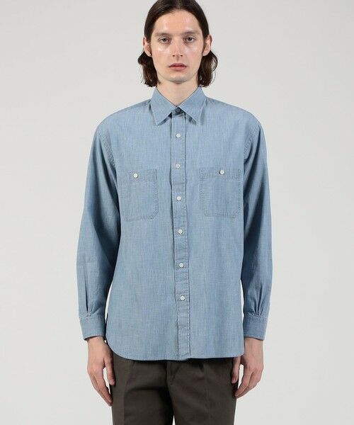 TOMORROWLAND / トゥモローランド シャツ・ブラウス | コットンダンガリー ダブルポケットシャツ | 詳細2