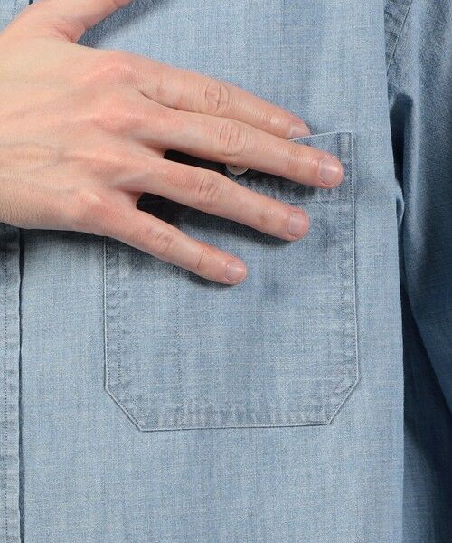 TOMORROWLAND / トゥモローランド シャツ・ブラウス | コットンダンガリー ダブルポケットシャツ | 詳細8