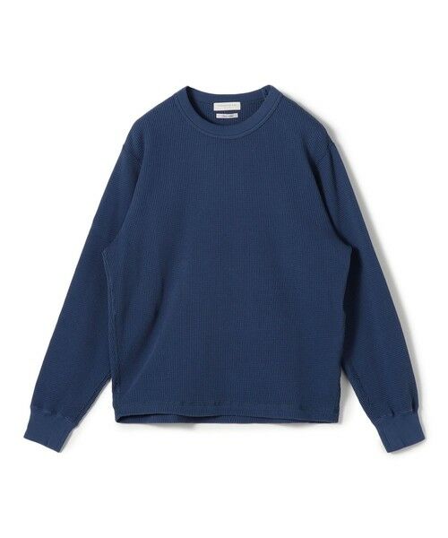 TOMORROWLAND/トゥモローランド スビンコットン ワッフル クルーネックカットソー 65 ブルー S TOMORROWLAND/トゥモローランド スビンコットン ワッフル クルーネックカットソー 65 ブルー S