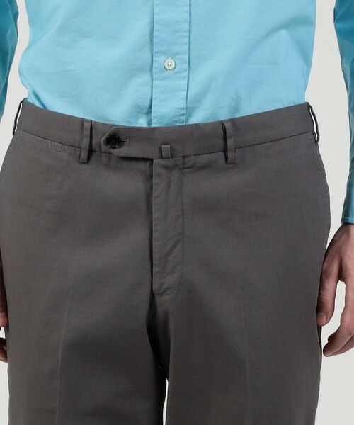 y39　TOMORROWLAND FOX FLANNEL スラックス セール】 ウールフランネル サイドアジャスタートラウザーズ FOX