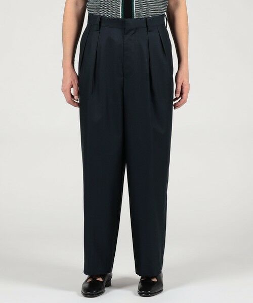 TOMORROWLAND / トゥモローランド その他パンツ | シルクカルゼ 2プリーツ ワイドパンツ | 詳細2