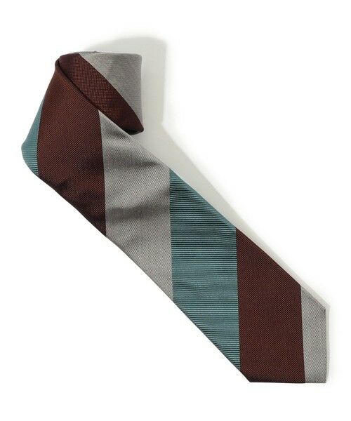TOMORROWLAND / トゥモローランド ネクタイ | TOMORROWLAND シルク レジメンタルストライプネクタイ | 詳細1