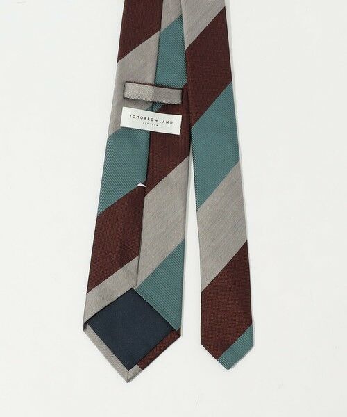TOMORROWLAND / トゥモローランド ネクタイ | TOMORROWLAND シルク レジメンタルストライプネクタイ | 詳細2