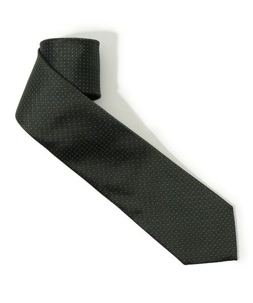 TOMORROWLAND / トゥモローランド ネクタイ | TOMORROWLAND シルクジャガード 小紋柄ネクタイ(56 カーキ系)