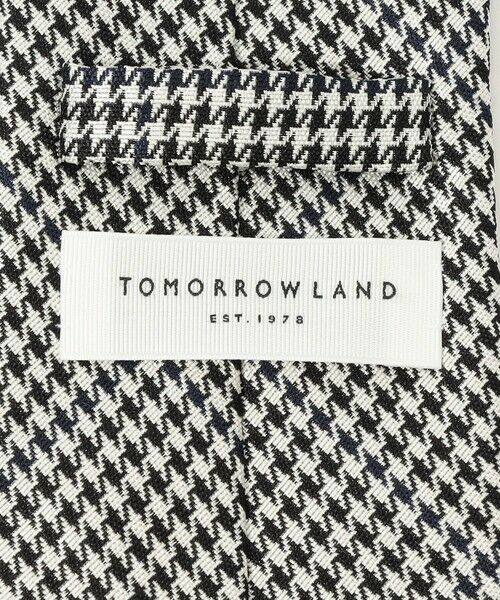 TOMORROWLAND / トゥモローランド ネクタイ | TOMORROWLAND シルク ハウンドトゥース柄ネクタイ | 詳細3