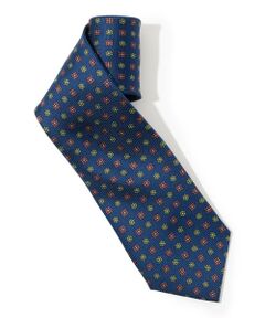 TOMORROWLAND / トゥモローランド ネクタイ | ERRICO FORMICOLA シルク プリント小紋柄ネクタイ