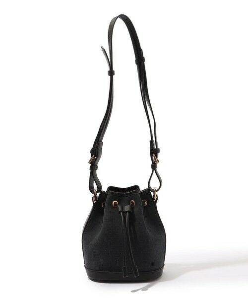 TOMORROWLAND / トゥモローランド ショルダーバッグ | SegeN ファブリックコンビ ドローストリングバッグ(19 ブラック)