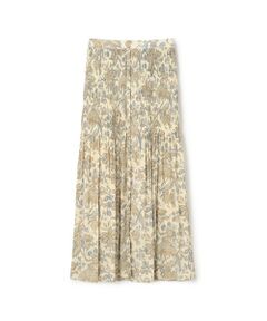 TOMORROWLAND / トゥモローランド ロング・マキシ丈スカート | ポリエステルプリント プリーツマキシスカート