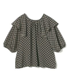 TOMORROWLAND / トゥモローランド シャツ・ブラウス | BBタイポグラフィプリント フロンタブルブラウス