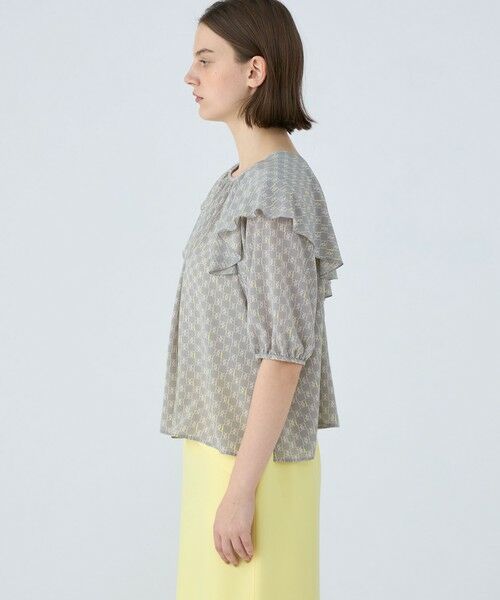 TOMORROWLAND / トゥモローランド シャツ・ブラウス | BBタイポグラフィプリント フロンタブルブラウス | 詳細3