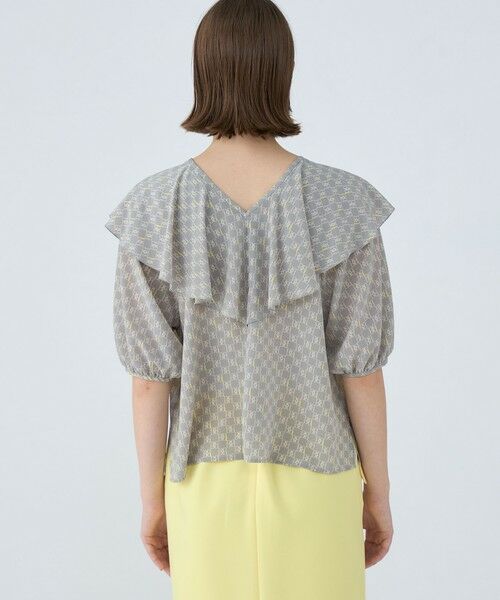 TOMORROWLAND / トゥモローランド シャツ・ブラウス | BBタイポグラフィプリント フロンタブルブラウス | 詳細4