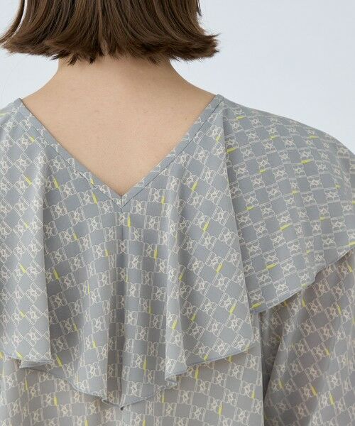 TOMORROWLAND / トゥモローランド シャツ・ブラウス | BBタイポグラフィプリント フロンタブルブラウス | 詳細6