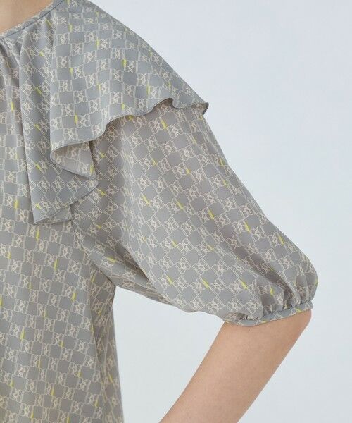 TOMORROWLAND / トゥモローランド シャツ・ブラウス | BBタイポグラフィプリント フロンタブルブラウス | 詳細7