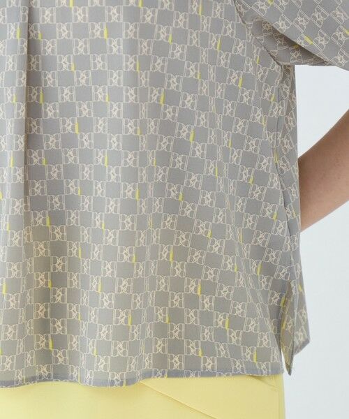 TOMORROWLAND / トゥモローランド シャツ・ブラウス | BBタイポグラフィプリント フロンタブルブラウス | 詳細8