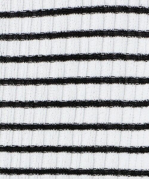 TOMORROWLAND / トゥモローランド カーディガン・ボレロ | ランダムリブボーダー ショートカーディガン | 詳細8