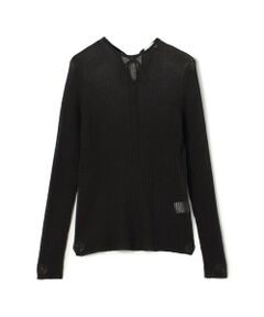 TOMORROWLAND / トゥモローランド ニット・セーター | シアーダブルジャカード バックリボンプルオーバー