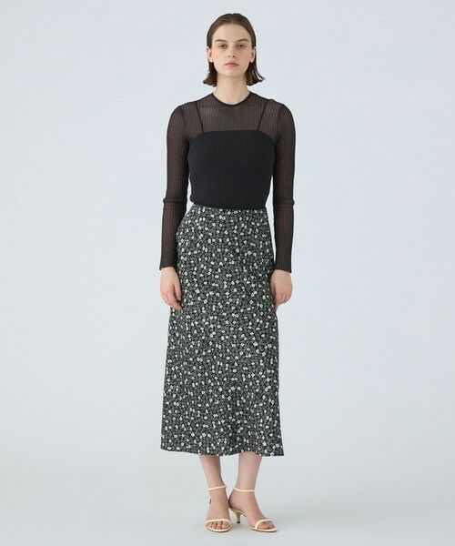 TOMORROWLAND / トゥモローランド ニット・セーター | シアーダブルジャカード バックリボンプルオーバー | 詳細1