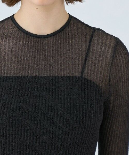 TOMORROWLAND / トゥモローランド ニット・セーター | シアーダブルジャカード バックリボンプルオーバー | 詳細5