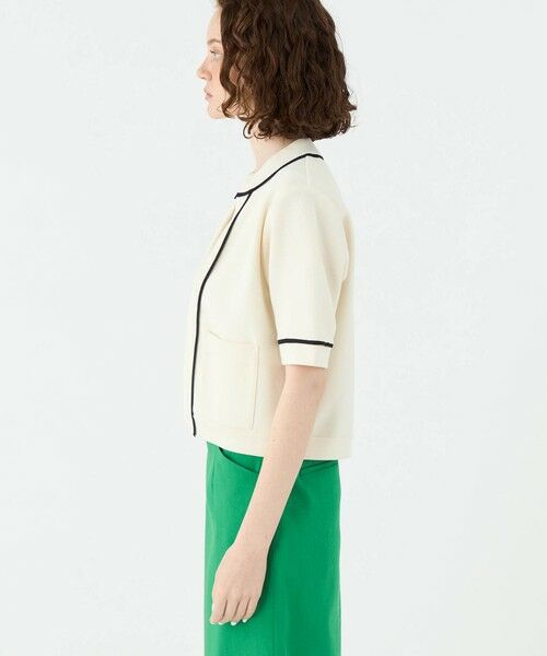 TOMORROWLAND / トゥモローランド カーディガン・ボレロ | ミラノリブ ショート スリーブカーディガン | 詳細3