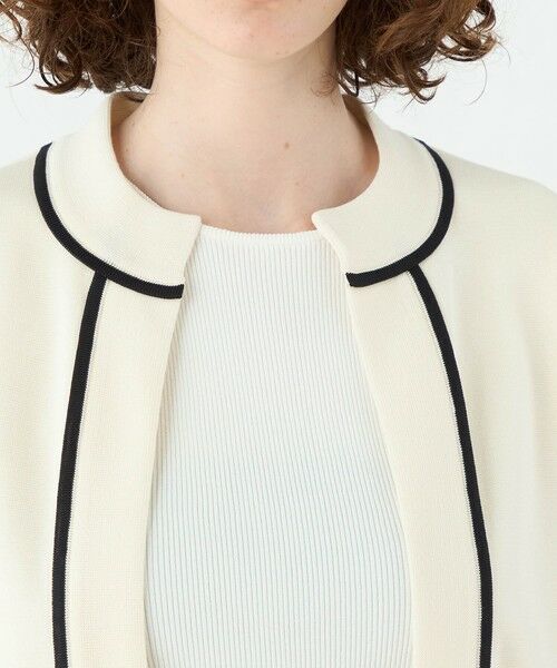 TOMORROWLAND / トゥモローランド カーディガン・ボレロ | ミラノリブ ショート スリーブカーディガン | 詳細6